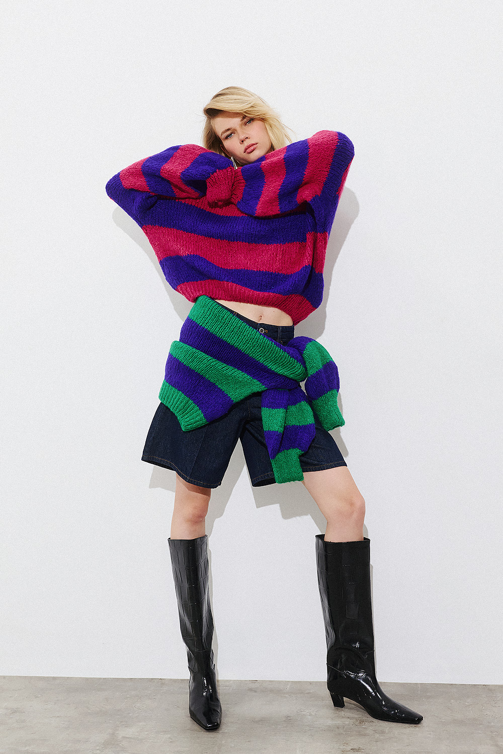 Mohair Collection - Striped pattern